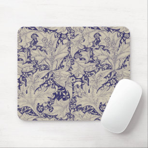 Mousepad William Morris Wallflower Blue damask