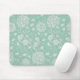 Mousepad William Morris, Wild Tulips - Padrão Floral Verde