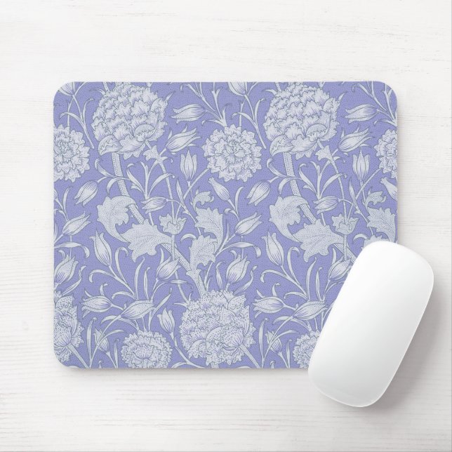 Mousepad William Morris, Wild Tulips Púrpura Padrão Floral (Com mouse)