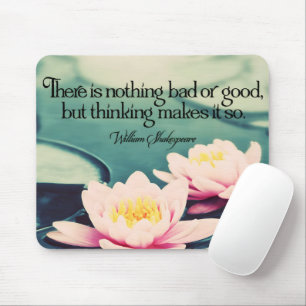 Mousepad William Shakespeare, citação inspiracional "Pensan