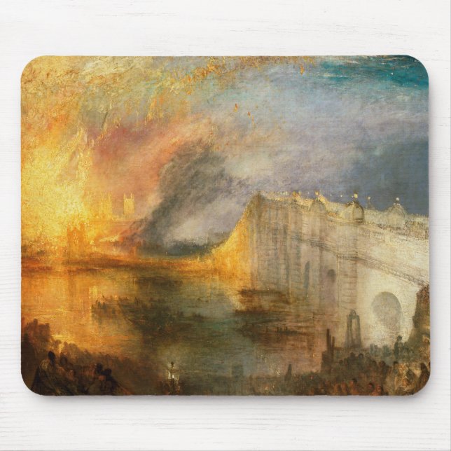 Mousepad William Turner - The Burning of the Parliament (Frente)