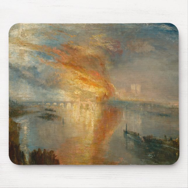 Mousepad William Turner - The Burning of the Parliament (Frente)