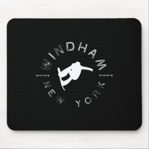 Mousepad Windham New York Vintage Retro Snowboard