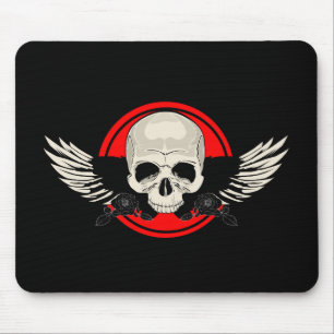 Mousepad Wing Skull - RED