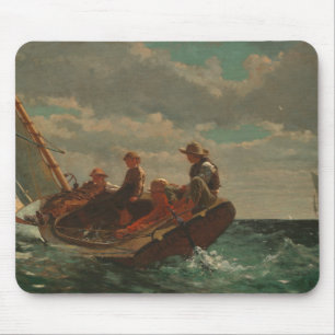 Mousepad Winslow Homer - Breezing acima de (um vento justo)