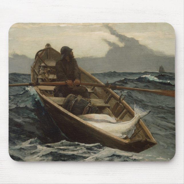 Mousepad Winslow Homer - o aviso da névoa (Frente)
