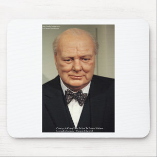 Mousepad Winston Churchill Falhas Dons de Cota de Sabedoria