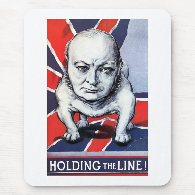 Mousepad Winston Churchill -- Guardarando a linha! (Frente)