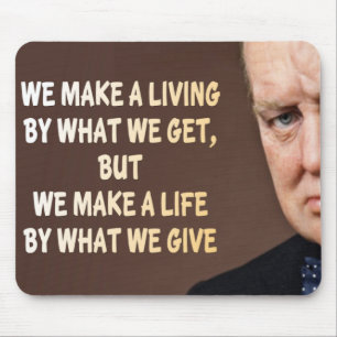 Mousepad Winston Churchill nós fazemos uma vida