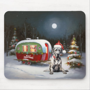 Mousepad Winter Great Dane Caravan Christmas Adventure