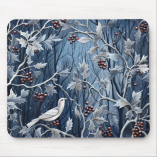 Mousepad Winter Holly Bird