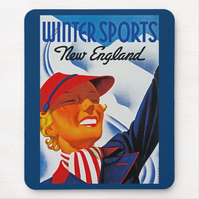 Mousepad Winter Sports New England (Frente)
