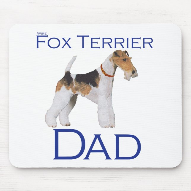 Mousepad Wire Fox Terrier Dia dos Pais (Frente)