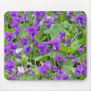 Mousepad Wisconsin Wood Violets
