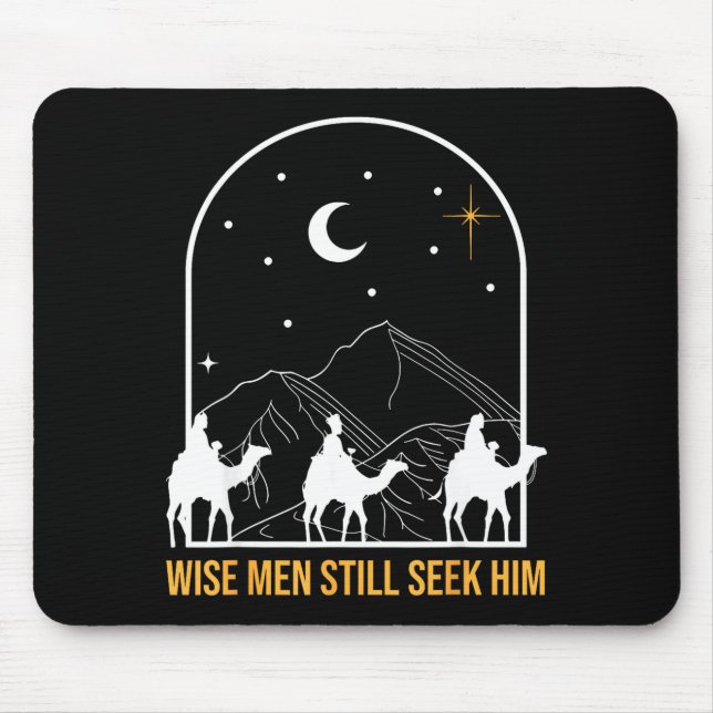 Mousepad Wise Men Still Seek Him Nativity Scene Christian C (Frente)