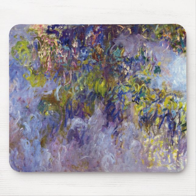 Mousepad Wisteria (metade esquerda) por Claude Monet (Frente)