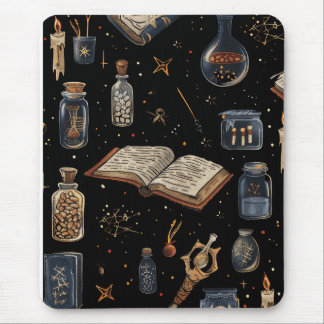 Mousepad Witchcraft Potion Pattern – Halloween Magic