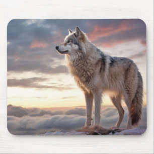 Mousepad Wolf Animal Nature Selvagem Majestosa