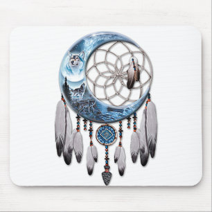 Mousepad Wolf Dreamcatcher
