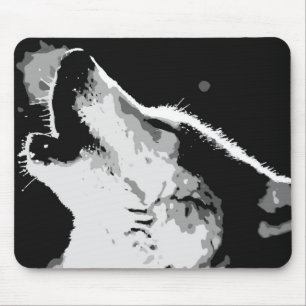 Mousepad Wolf Howling