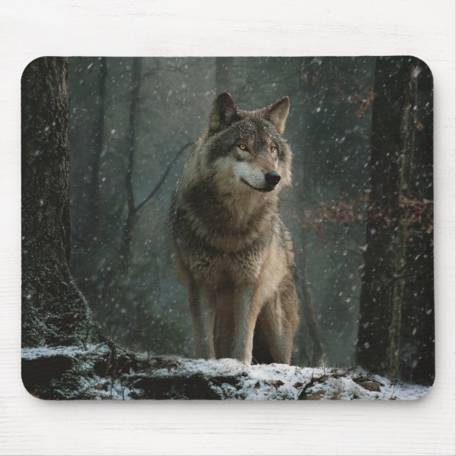 Mousepad Wolf in Winter (Frente)