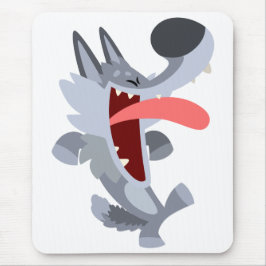 Mousepad Wolf Mousepad, um cartoon dançante bonito