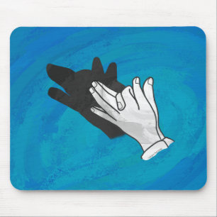 Mousepad Wolf Shadow em Azul