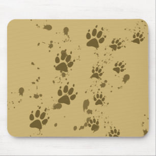 Mousepad Wolf Tracks