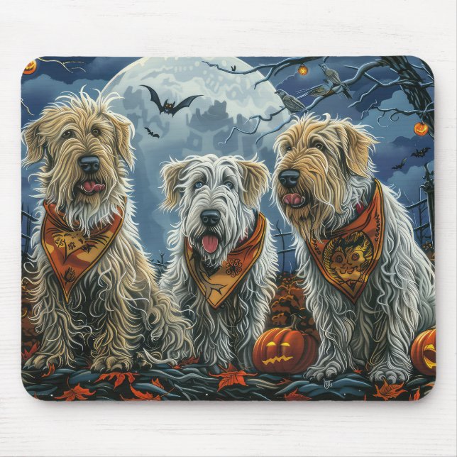 Mousepad Wolfhound Halloween Spooky (Frente)