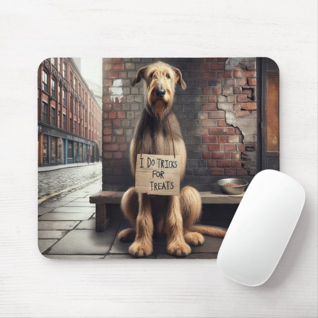 Mousepad Wolfhound Irlandês Tratamentos (Com mouse)