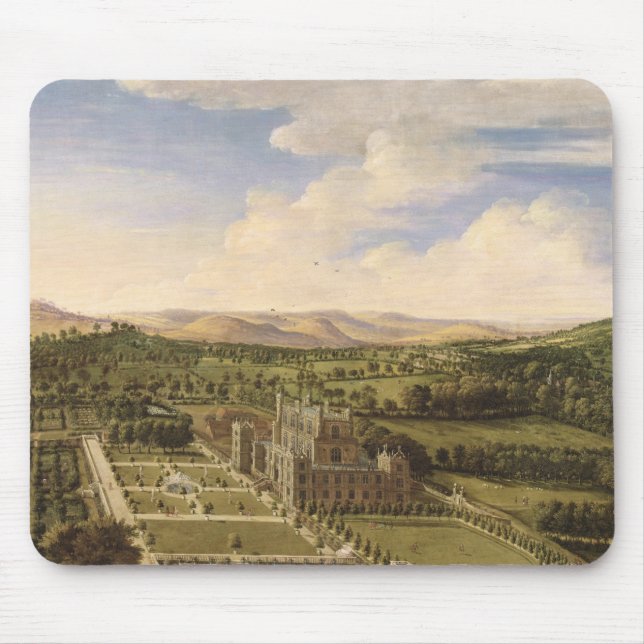 Mousepad Wollaton Salão e parque, Nottingham, 1697 (óleo em (Frente)