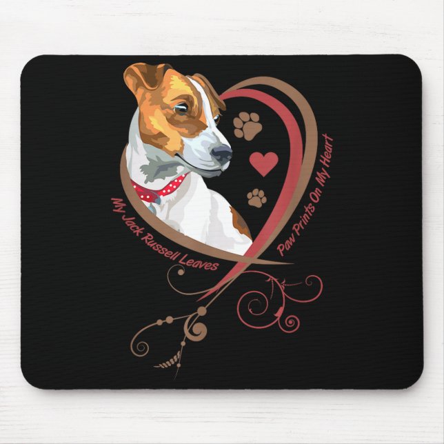 Mousepad Womans Jack Russell Terrier Shirt Parson Russell T (Frente)