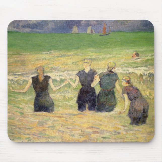 Mousepad Women Bathing Dieppe por Paul Gauguin (Frente)