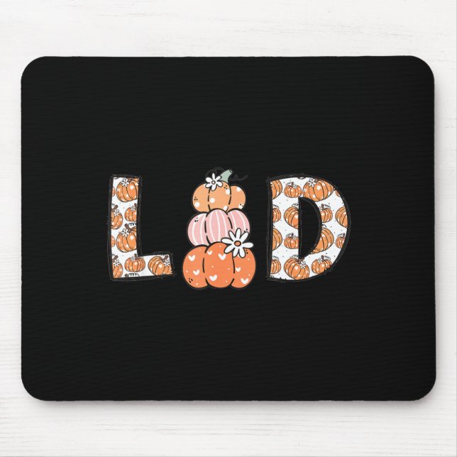 Mousepad Women Labor And Delivery Nurse Fall Pumpkins Thank (Frente)