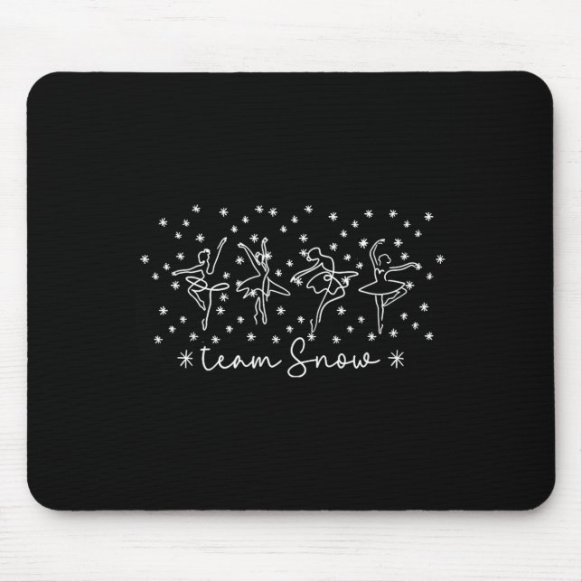 Mousepad Women Team Snow Corps Nutcracker Season Christmas  (Frente)
