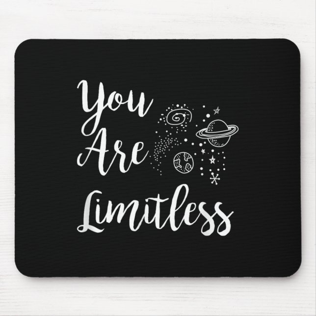 Mousepad Women You Are Limitless Amazing Motivational  (Frente)