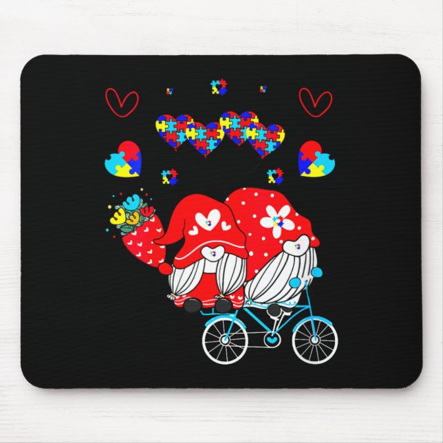 Mousepad Womens Accept Understand Love Autism Awareness Gno (Frente)