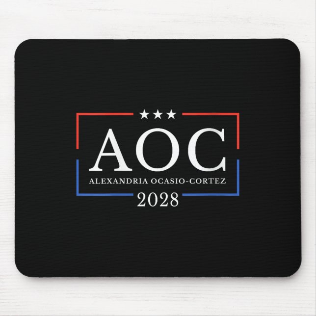 Mousepad Womens Aoc Para Presidente 2028 Simples Sinal De M (Frente)