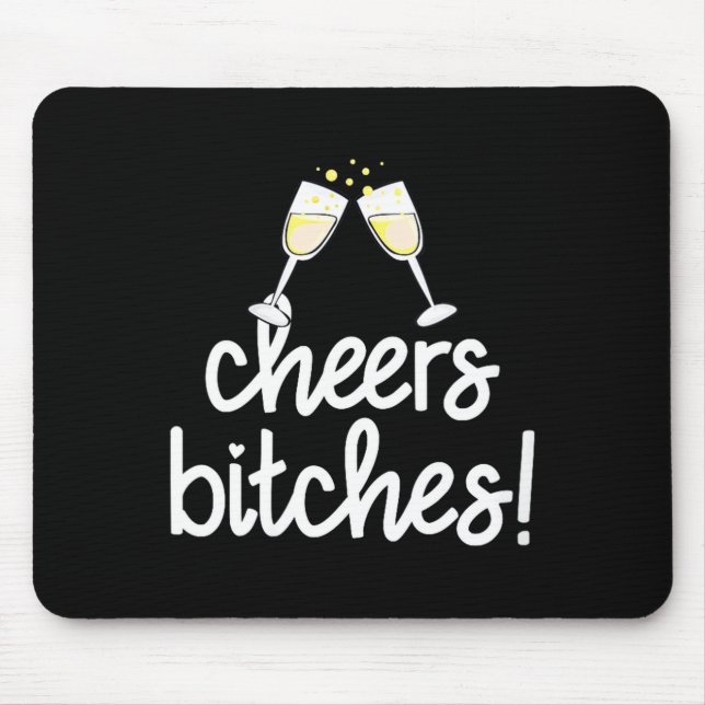 Mousepad Womens Cheers Es Funny New Year's Eve V-neck  (Frente)