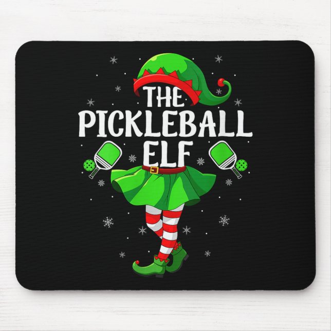 Mousepad Womens Ckleball Elf Christmas Girls Women Elf Squa (Frente)