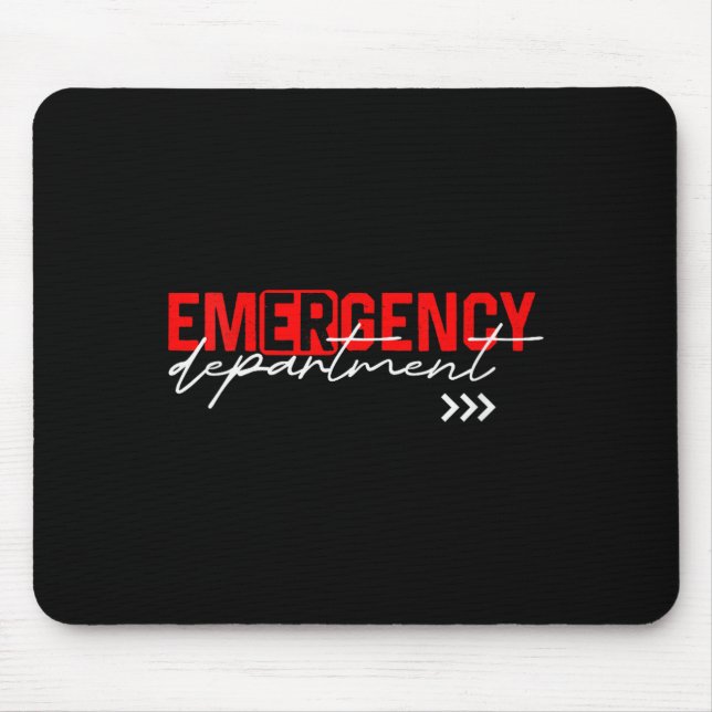 Mousepad Womens Emergency Room Er Rn Nurse Nursing School H (Frente)