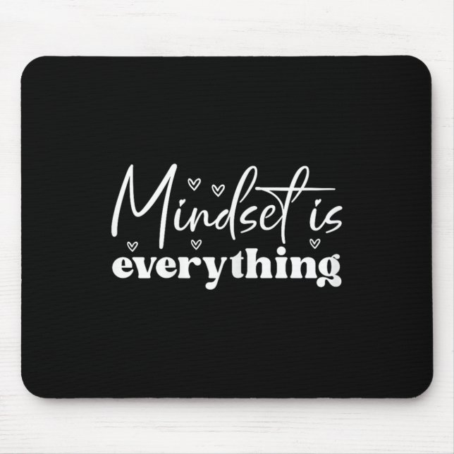 Mousepad Womens Everything Is Mindset Insrational Mind Moti (Frente)