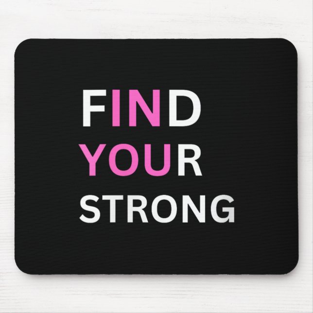 Mousepad Womens Find Your Strong, In You! V-neck  (Frente)