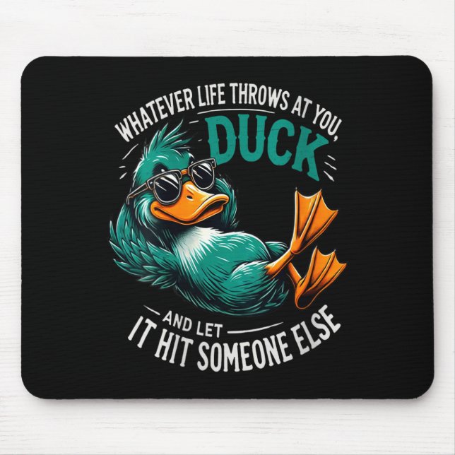 Mousepad Womens Funny Duck Graphic Tees Men Women Teens Fun (Frente)