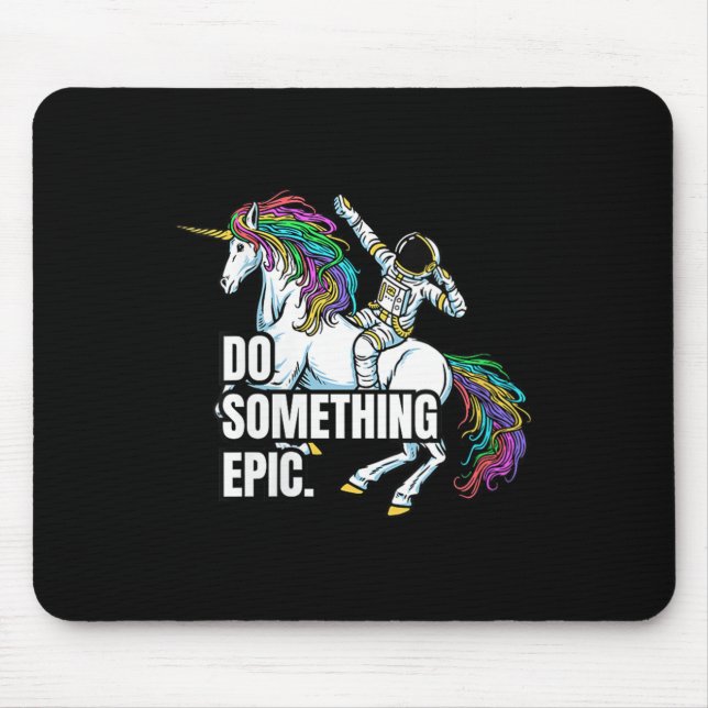 Mousepad Womens Funny Spacecore Motivational Graphic, Do So (Frente)