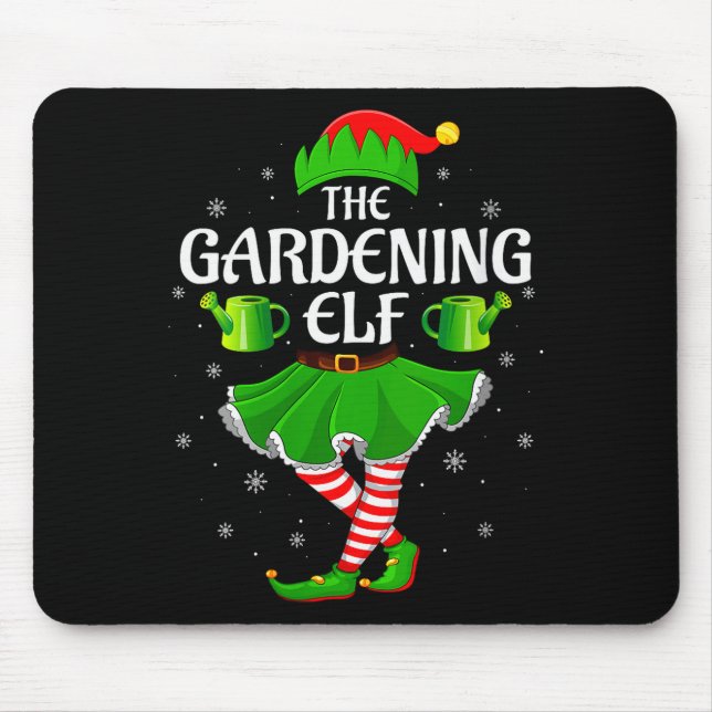 Mousepad Womens Gardening Elf Christmas Family Girls Women  (Frente)