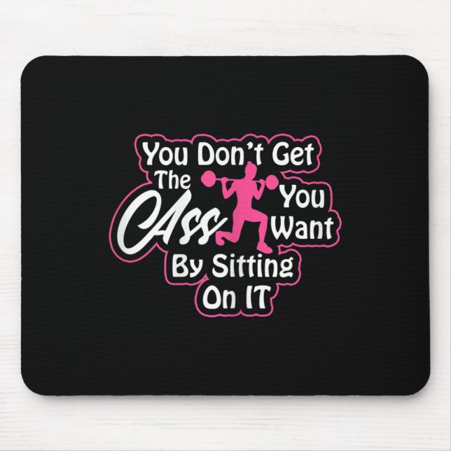Mousepad Womens Glutes Workout Day Insrational Motivational (Frente)