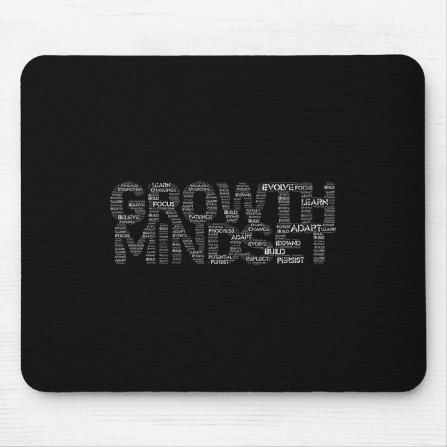 Mousepad Womens Growth Mindset Motivation And Insrational V (Frente)