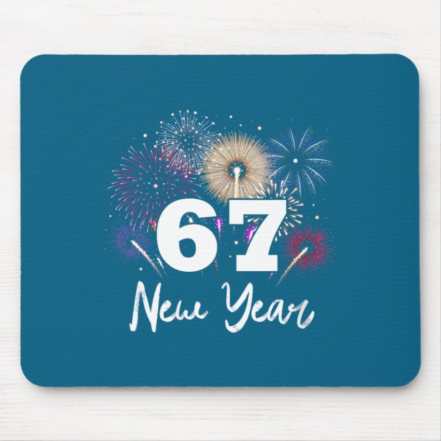 Mousepad Womens Happy 2026 New Year's Eve Party 67 Meme V-n (Frente)