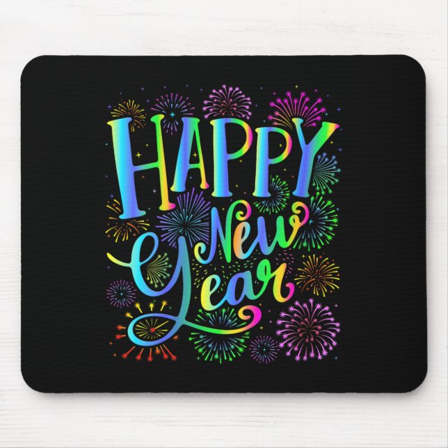 Mousepad Womens Happy New Year 2026 V-neck  (Frente)